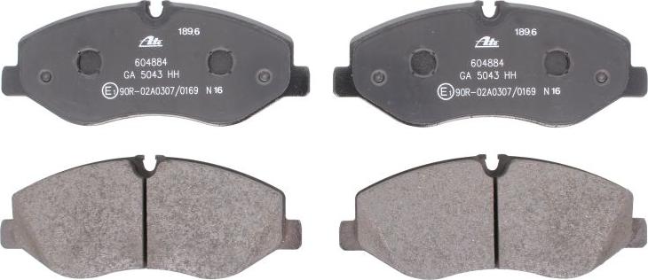 ATE 13.0460-4884.2 - Kit de plaquettes de frein, frein à disque www.easy1motors.fr