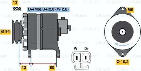 BOSCH 9 120 334 643 - Alternateur www.easy1motors.fr