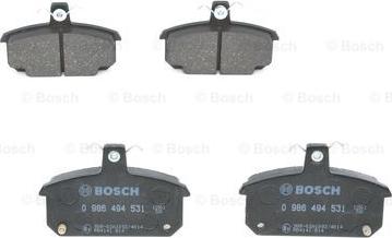 BOSCH 0 986 494 531 - Kit de plaquettes de frein, frein à disque www.easy1motors.fr