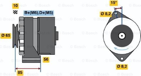 BOSCH 0 120 488 163 - Alternateur www.easy1motors.fr