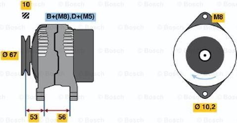 BOSCH 0 123 110 005 - Alternateur www.easy1motors.fr