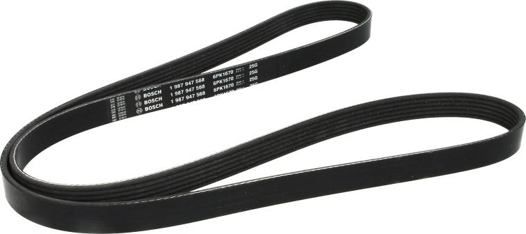 BOSCH 1 987 947 568 - Courroie trapézoïdale à nervures www.easy1motors.fr