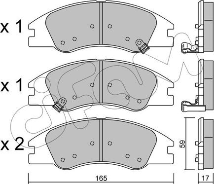 Cifam 822-630-0 - Kit de plaquettes de frein, frein à disque www.easy1motors.fr