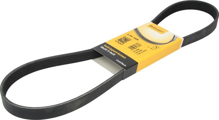 CONTINENTAL 6PK1026 - Courroie trapézoïdale à nervures www.easy1motors.fr