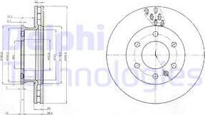 Delphi BG4032C - Disque de frein www.easy1motors.fr