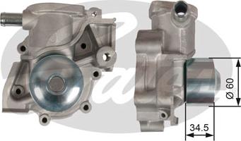 GATES WP0116 - Pompe à eau www.easy1motors.fr