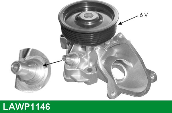 LUCAS LAWP1146 - Pompe à eau www.easy1motors.fr