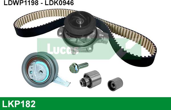 LUCAS LKP182 - Pompe à eau + kit de courroie de distribution www.easy1motors.fr