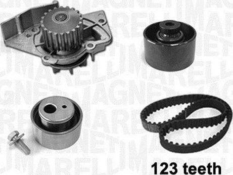 Magneti Marelli 341404160001 - Pompe à eau + kit de courroie de distribution www.easy1motors.fr
