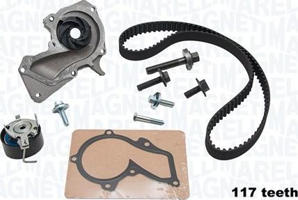 Magneti Marelli 341405780001 - Pompe à eau + kit de courroie de distribution www.easy1motors.fr