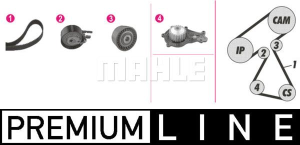 MAHLE CPK 94 000P - Pompe à eau + kit de courroie de distribution www.easy1motors.fr