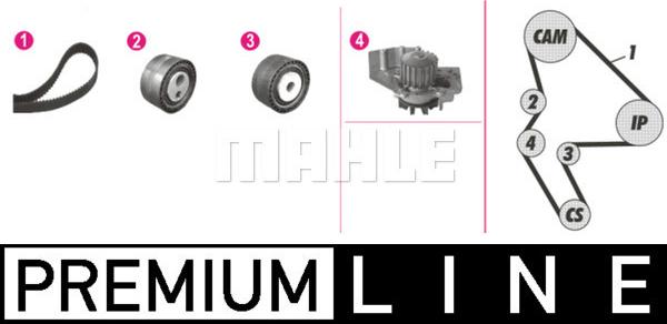MAHLE CPK 78 000P - Pompe à eau + kit de courroie de distribution www.easy1motors.fr