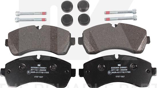 NK 223364 - Kit de plaquettes de frein, frein à disque www.easy1motors.fr