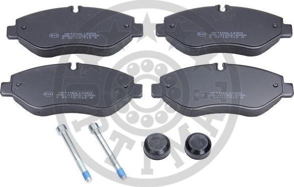 OPTIMAL 12301 - Kit de plaquettes de frein, frein à disque www.easy1motors.fr