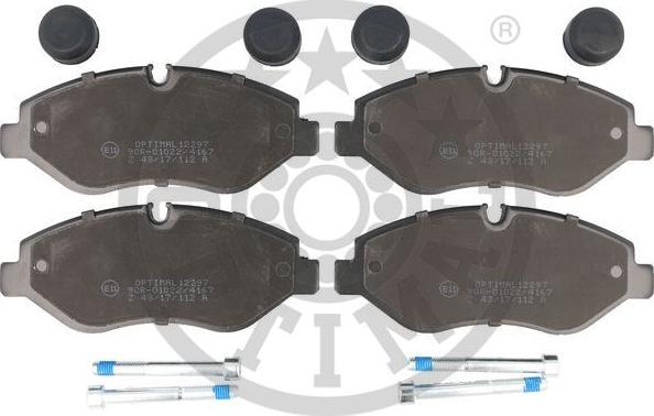 OPTIMAL BP-12297 - Kit de plaquettes de frein, frein à disque www.easy1motors.fr