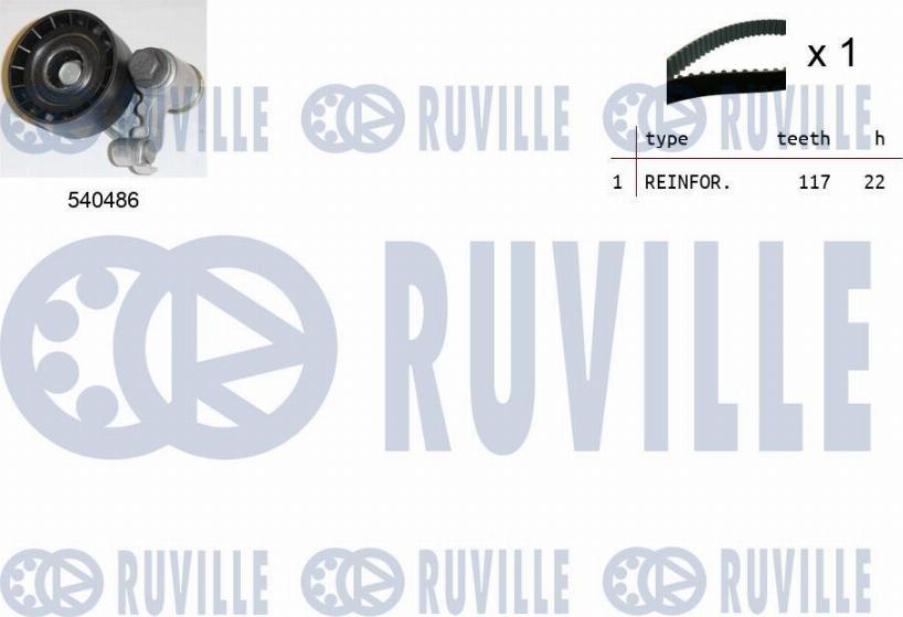 Ruville 550029 - Kit de distribution www.easy1motors.fr