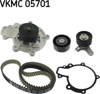 SKF VKMC 05701 - Pompe à eau + kit de courroie de distribution www.easy1motors.fr