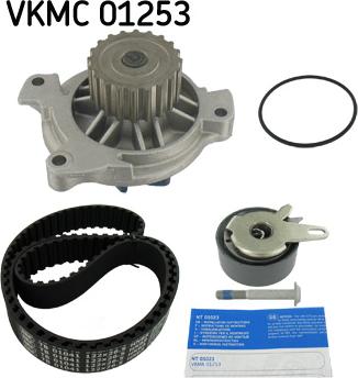SKF VKMC 01253 - Pompe à eau + kit de courroie de distribution www.easy1motors.fr