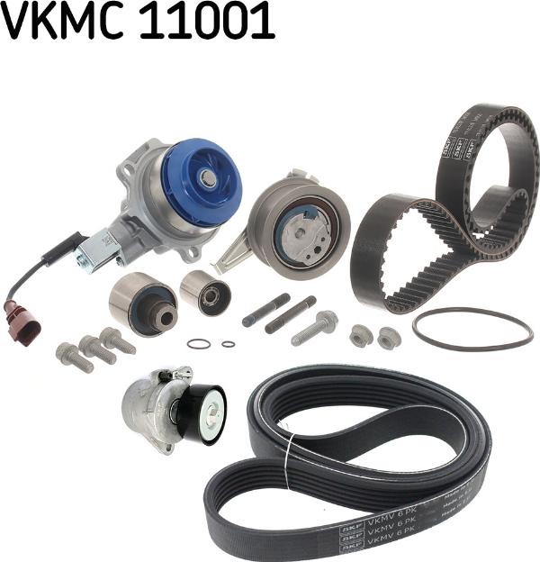 SKF VKMC 11001 - Pompe à eau + kit de courroie de distribution www.easy1motors.fr