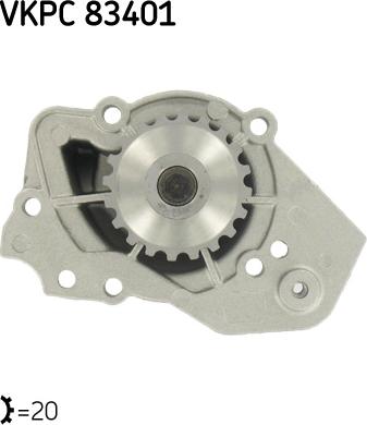 SKF VKPC 83401 - Pompe à eau www.easy1motors.fr