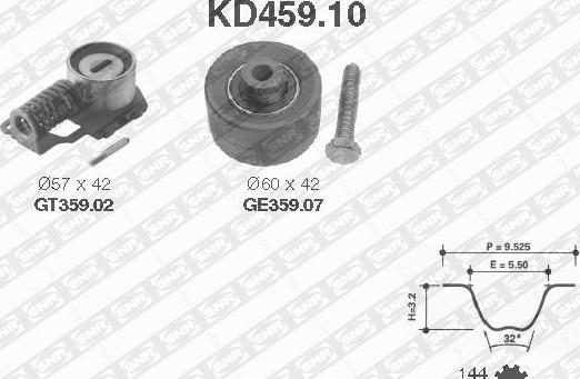 SNR KD459.10 - Kit de distribution www.easy1motors.fr