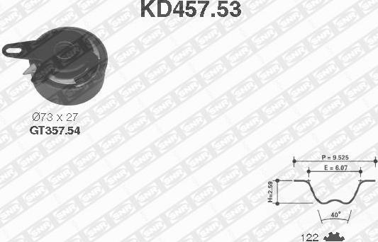 SNR KD457.53 - Kit de distribution www.easy1motors.fr