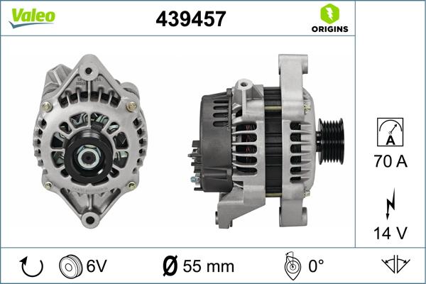 VALEO 439457 - Alternateur www.easy1motors.fr