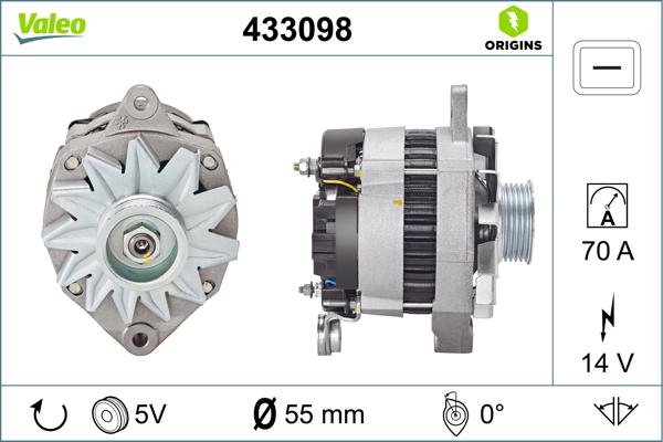 VALEO 433098 - Alternateur www.easy1motors.fr