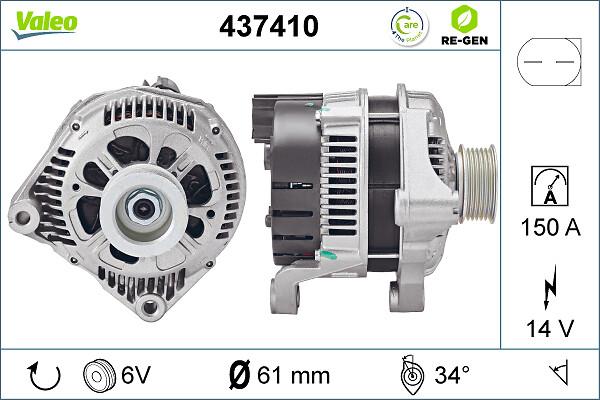 VALEO 437410 - Alternateur www.easy1motors.fr