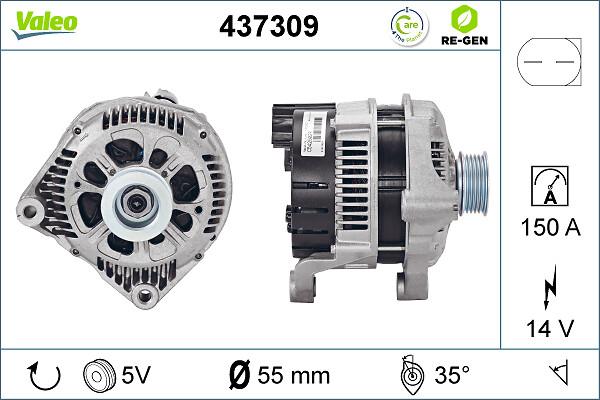 VALEO 437309 - Alternateur www.easy1motors.fr