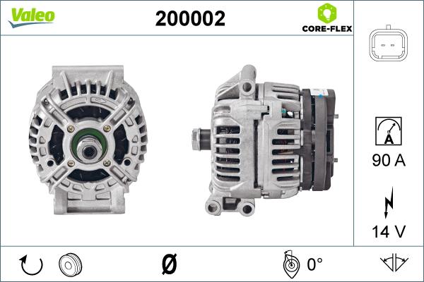 VALEO 200002 - Alternateur www.easy1motors.fr