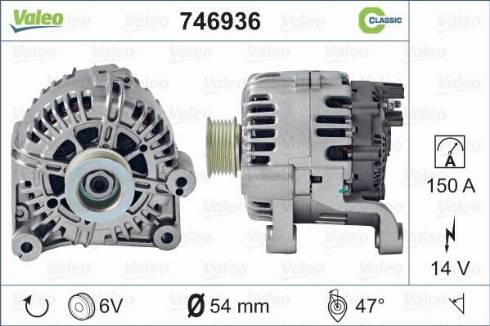 VALEO 746936 - Alternateur www.easy1motors.fr