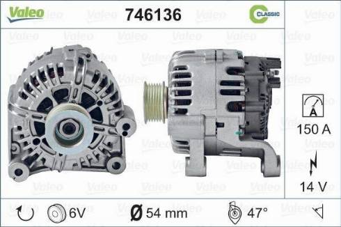 VALEO 746136 - Alternateur www.easy1motors.fr