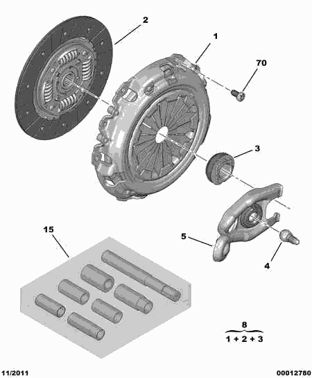 PSA 2052.85 - CLUTCH KIT www.easy1motors.fr