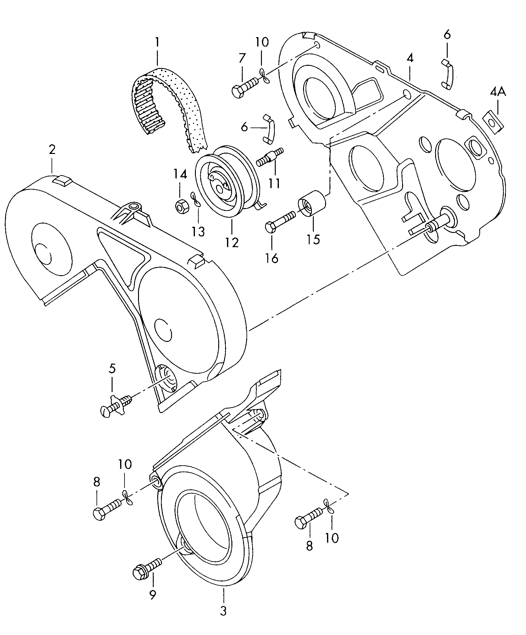 VAG 028 109 243 G - Tensioning roller www.easy1motors.fr