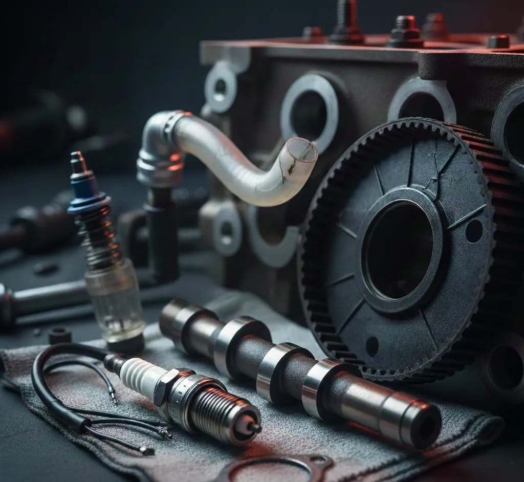 Pièces de moteur et outils mécaniques.